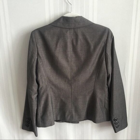 Nine West Suit One Button Blazer Jacket Gray 8P NWT Long Sleeve Workwear - Picture 10 of 10